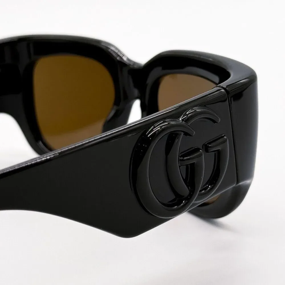 NWT Gucci GG1545S-002-53 Brwon Cat Eye 53mm Sunglasses